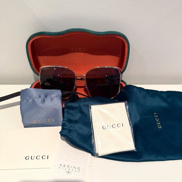 Gucci 61mm Oversize Square Sunglasses - Picture 1 of 7